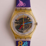 Raro 1985 Jelly Fish GK100 Swatch reloj | Vintage de los 80 Swatch reloj