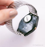 Vintage 1993 Swatch GB151 Big Enuff Uhr mit skelettiertem Zifferblatt