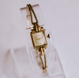 17 rubis kano chapado en oro mecánico reloj | Art Deco Damas reloj
