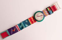 PMK101 Vintage Melanie Pop Swatch reloj | 1993 Pop Swatch Relojes