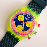 نادر 1991 Swatch Grand Prix SCJ101 Watch with Original Box & Papers