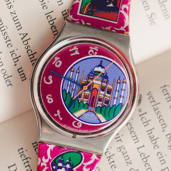 1993 Vintage Swatch Orologio Delhi GX125 | Taj Mahal Swatch Guadare