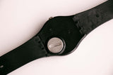 Nero GB722 Swatch مشاهدة خمر | كل تاريخ الأسود البسيط Swatch راقب