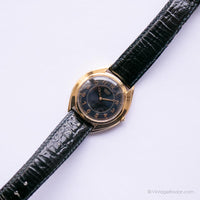 Ancien Seiko 4N00-0339 R1 Mesdames montre | Montre-bracelet à cadran noir des années 90