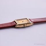 Vintage Seiko 4N00-5129 R0 Watch | 90s Rectangular Dial Watch for Her