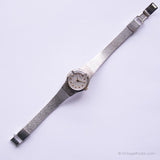 Antiguo Seiko 8Y21-0010 R0 reloj | Vestido de plateado reloj para ella