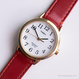 Klassischer Vintage Gold-Ton Timex Indiglo Quarz Uhr für Frauen