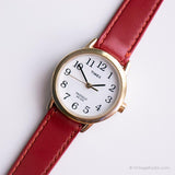 Tón de oro vintage clásico Timex Cuarzo indiglo reloj para mujeres