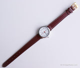 Piccolo tono d'argento Timex Orologio indiglo | Classico vintage Timex Data Guarda