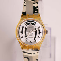 Vintage 1992 PERSPECTIVE GK169 Swatch Watch | 90s Swatch Watches