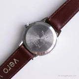 Pequeño tono plateado Timex Indiglo reloj | Clásico vintage Timex Fecha reloj