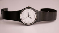 Vintage INC. GA103 Swatch reloj | 1985 Minimalista Negro Swatch reloj