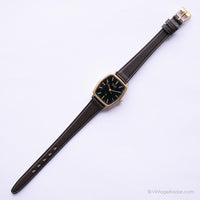 Vintage 4-75i566 y0 Citizen reloj | Dial negro de los 90 reloj para mujeres