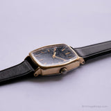 Vintage 4-75I566 Y0 Citizen montre | Cadran noir des années 90 montre pour femme
