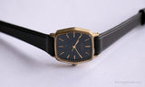 Vintage 4-75I566 Y0 Citizen Watch | 90s Black Dial Watch for Women