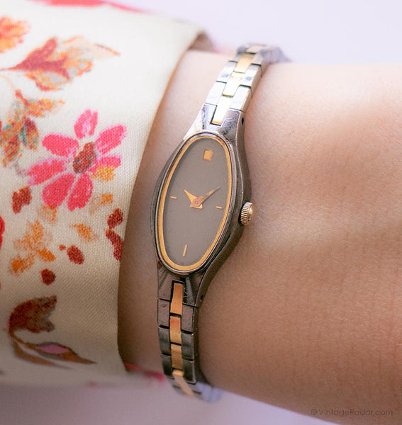 Vintage ▾ Seiko 1E20-5719 R0 Watch | Orologio bicolore grigio per lei