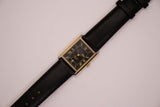 Fase de luna de Jean Chevalier Vintage reloj | Cuarzo de fase de oro