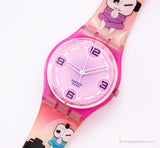 2004 Swatch GP127 Zen Wink reloj Vintage | Rosado Swatch Caballeros originales