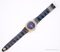 Vintage 1999 Swatch Ça arrive gn712 montre | Date de la journée bleue Swatch Gant