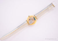 Rare 1999 jaune Swatch Gant montre | Ancien Swatch montre avec cadran jaune