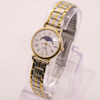 Gold-tone Pulsar Moon Phase Quartz Watch | Moonphase Watch Collection