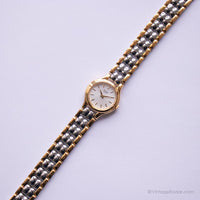Vintage Gold-Ton Pulsar Uhr für Frauen | 90er Jahre Japan Quarz Uhr