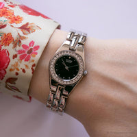 Vintage ▾ Citizen 5930-S99001 orologio | Abito da quadrante nero orologio per le donne
