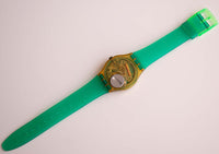 1986 GK103 Turquoise Bay Swatch Guarda | Quadrante scheletro degli anni '80 Swatch