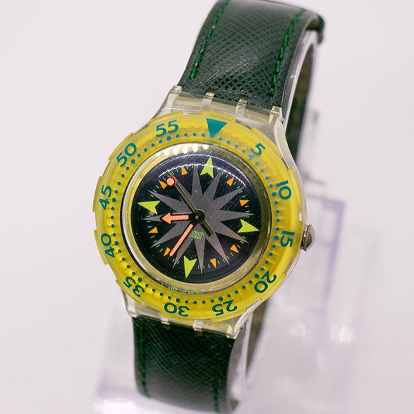 Antiguo Swatch Scuba Mint Drops SDK108 reloj | Scuba de los 90 swatch
