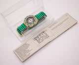 Vintage ▾ Swatch Scuba Mint drops SDK108 Orologio NOS Condizione con scatola
