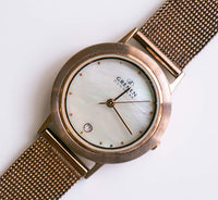 Grenen en or rose vintage par Skagen Date de conception montre pour femme