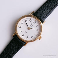 Pequeño tono de oro Timex Vestir reloj | Mejor cosecha Timex Relojes de damas