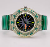 Antiguo Swatch Scuba Mint Drops SDK108 reloj Condición de nos con caja