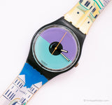 Rares des années 80 Swatch GB121 ST. Catherine Point montre | 1988 Swatch Gant