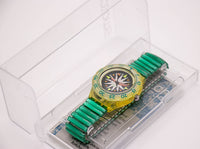 Swatch Scuba Mint Drops SDK108 montre avec boîte et papiers vintage
