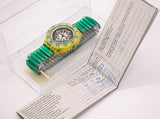 Swatch Scuba Minze Drops SDK108 Uhr mit Box & Papers Vintage
