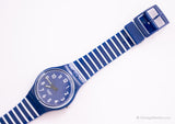 Swatch Viento ascendente de rayas de GN230i reloj | 2009 azul marino Swatch Caballero