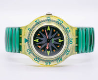 Swatch Scuba MINT DROPS SDK108 Watch with Box & Papers Vintage