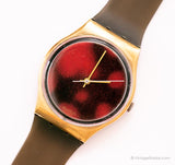 1988 Swatch GX104 SLOAN RANGER reloj | Tono de oro 80 Swatch Caballero reloj