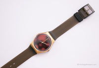 1988 Swatch Orologio gx104 sloan ranger | 80s oro anni '80 Swatch Gent Watch