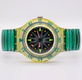 Swatch Scuba MINT DROPS SDK108 Watch with Box & Papers Vintage