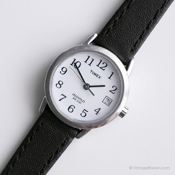 Tono plateado vintage Timex Indiglo reloj | Clásico Timex reloj