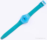 Antiguo Swatch GS138 se eleva reloj | Azul clásico 2009 Swatch Caballero reloj
