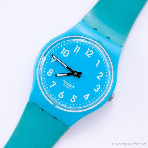 Vintage Swatch GS138 RISE UP Watch | Classic 2009 Blue Swatch Gent Watch