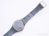 Vintage Swatch GM104 OBELISQUE Watch | 1990s Gray Swatch Gent Watch