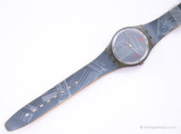 Vintage Swatch GM104 OBELISQUE Watch | 1990s Gray Swatch Gent Watch