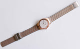 Oro rosa Skagen Dinamarca reloj para mujeres | Lujo usado reloj