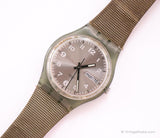 Jahrgang Swatch GG709 Piume di Gallina Uhr | 2000 -Tage -Datum Swatch Mann