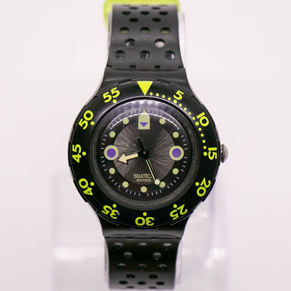 Swatch Scuba Schwarze Welle SDB102 Uhr | 1991 Black Scuba 200 swatch