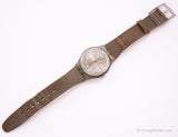 Vintage ▾ Swatch GG709 PIUME DI GALLINA OROLOGIO | Data di 2000 giorni Swatch Gentiluomo
